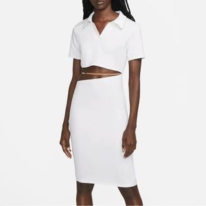 Jacquemus x Nike white polo dress, size S